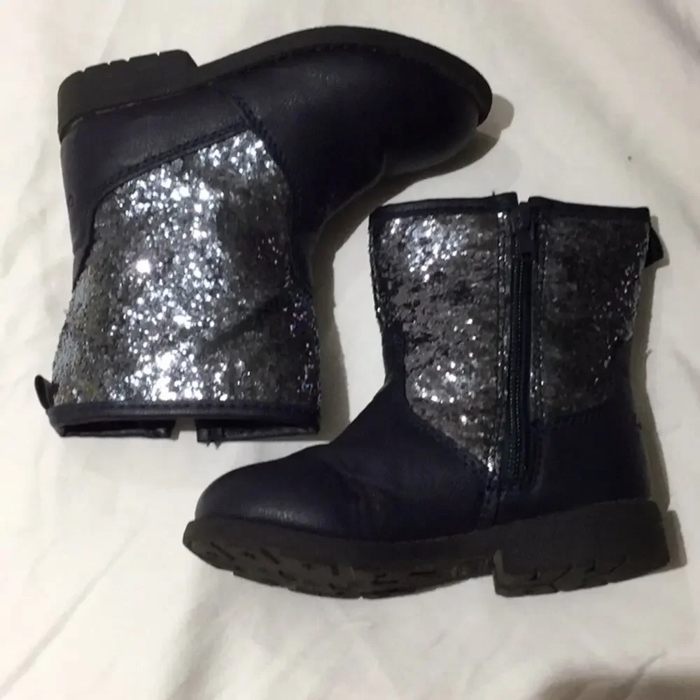 Carters deep navy side zip boot 7 worn once
